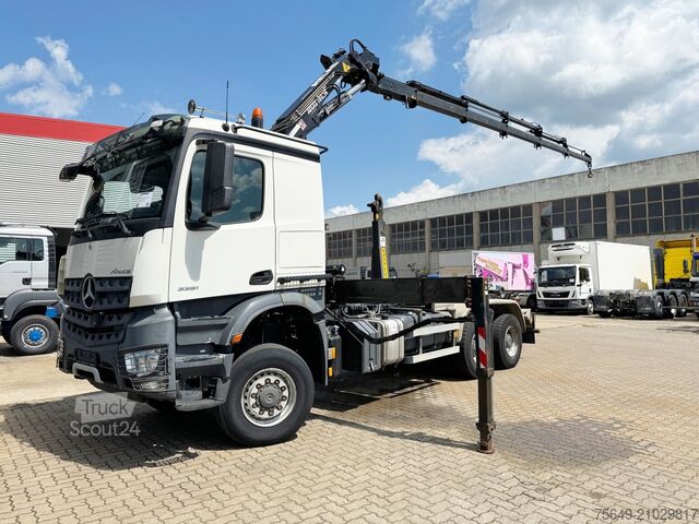 Kroklastbil Mercedes-Benz Arocs 3351 AK 6x6 Arocs 3351 AK 6x6, Retarder, Navi, Grounder, Kran Atlas AK 190.2E, Funk