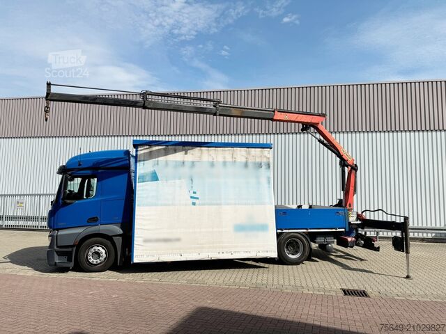Grue montée sur camion Mercedes-Benz Actros 1836 L 4x2 Actros 1836 L 4x2, Glastransporter, Heckkran Palfinger Pk 12002-EH, Funk
