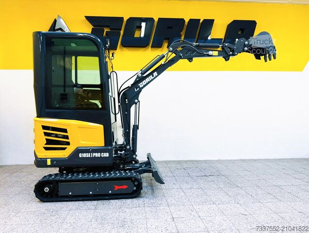 Mini-pelle Gorila G18SE I PRO CAB