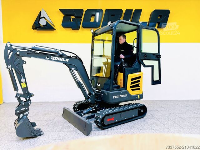 Mini-pelle Gorila G18SE I PRO CAB