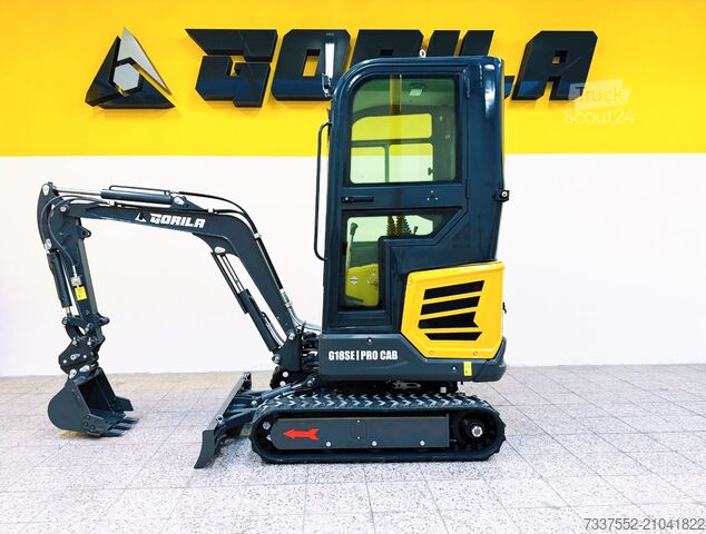 Mini-pelle Gorila G18SE I PRO CAB