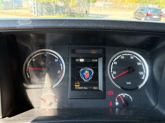 شاحنة بمسطحة ومشمع SCANIA R520*Topline*E6a*Retarder*Lenk+Lift*Standklima*