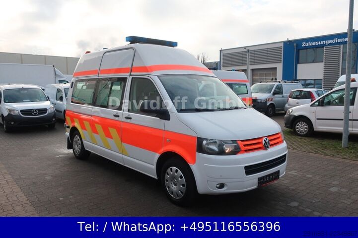 Пожарна кола VOLKSWAGEN T5 Transporter Hochdach lang/KTW/Klima/FN: A76