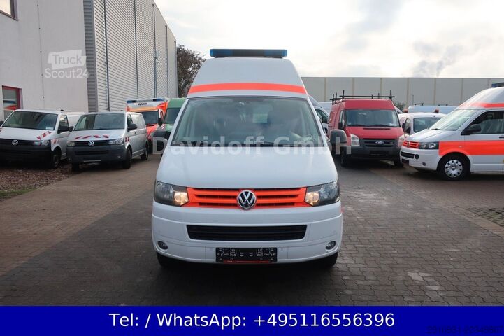 Пожарна кола VOLKSWAGEN T5 Transporter Hochdach lang/KTW/Klima/FN: A76