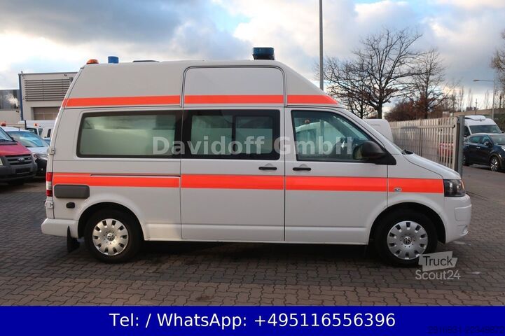 Пожарна кола VOLKSWAGEN T5 Transporter Hochdach lang/KTW/Klima/FN: A91