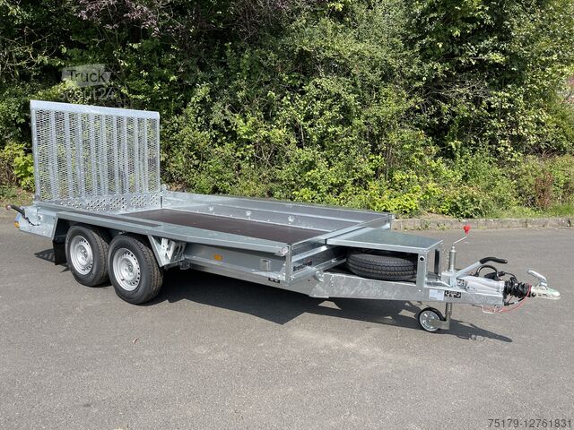 Remorcă pentru mașini de construcții Brenderup MT 3651 3500 kg ca. 365x180 cm