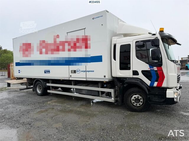  Volvo FL 4x2 box truck with a 1500 kg lift and remote co