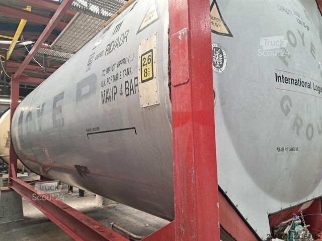 Tank kontejner 24m³ TANKCONTAINER Container Silo Gülle Edelstahltank Stahltank 20 Fuß 24000L