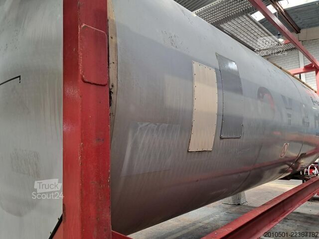 Tank kontejner 24m³ TANKCONTAINER Container Silo Gülle Edelstahltank Stahltank 20 Fuß 24000L