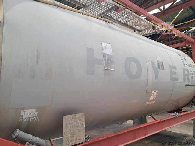 Tank kontejner 24m³ TANKCONTAINER Container Silo Gülle Edelstahltank Stahltank 20 Fuß 24000L
