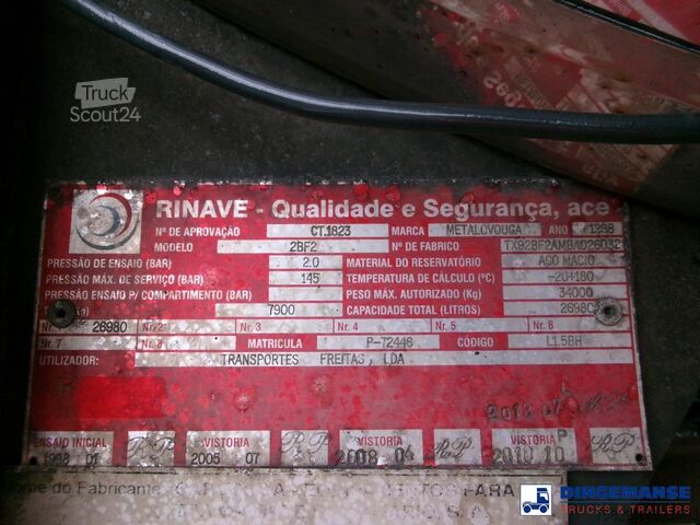 Tank Metalovouga Bitumen / heavy oil tank inox 26.9 m3 / 1 comp