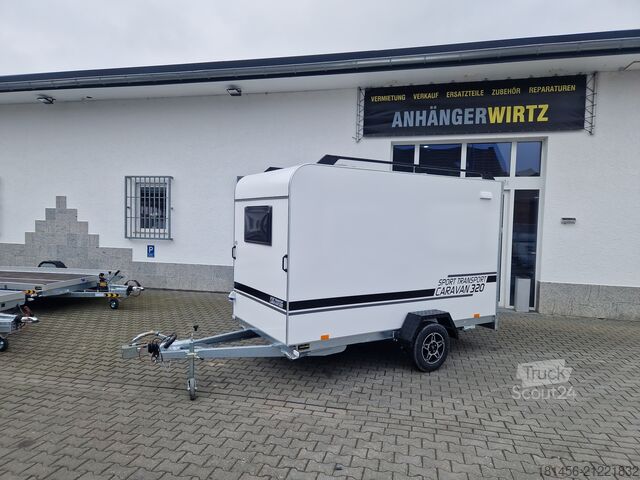 Přívěs pro motocykl trailershop Isokoffer TFS 320 Sport Transport Schlaf