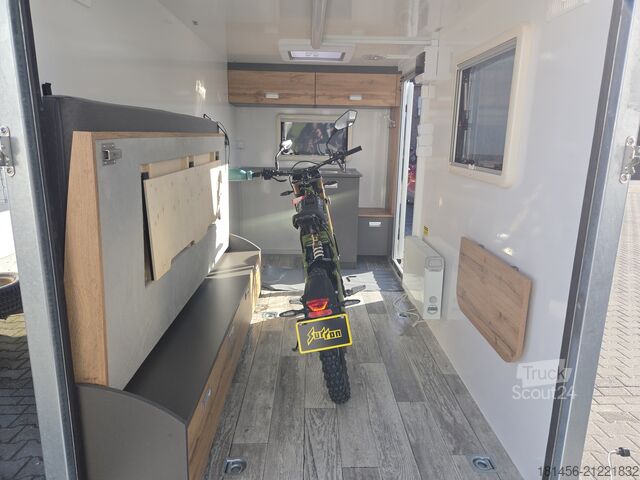 Přívěs pro motocykl trailershop Isokoffer TFS 320 Sport Transport Schlaf