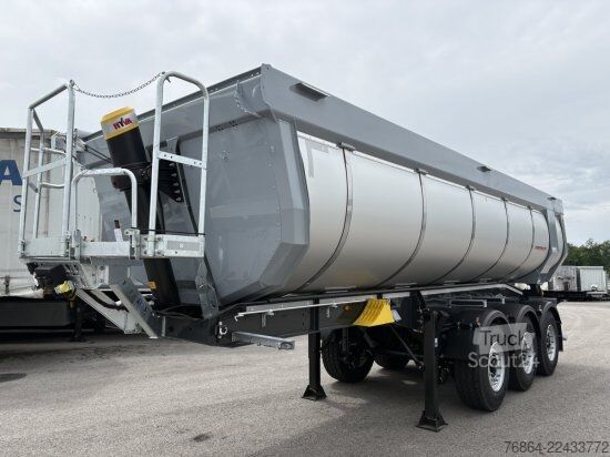 Kipper Auflieger SCHWARZMüLLER THERMORUNDMULDE 25 M³, LIFTACHSE, ROLLPLANE, BPW ACHSEN,  SOFORT VERFüGBAR
