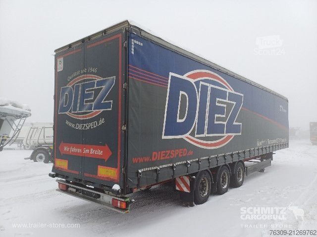 Auflieger mit Pritsche & Plane Berger Curtainsider Mega
