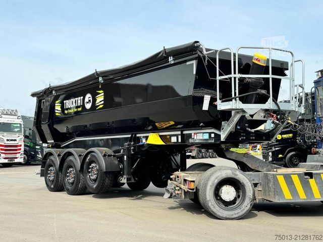 Billenős félpótkocsi SCHWARZMÜLLER ALU Halfpipe 25 cbm, 5 t. leer, MIETEN?