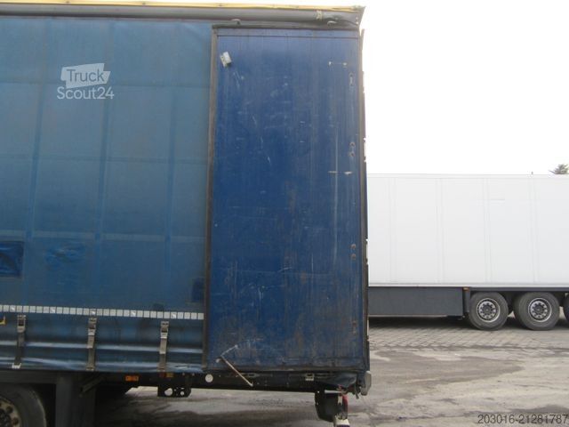 Open semitrailer with tarp SCHMITZ CARGOBULL MegaVarios verbreiterbar/auskurbelbar Ersatzrad