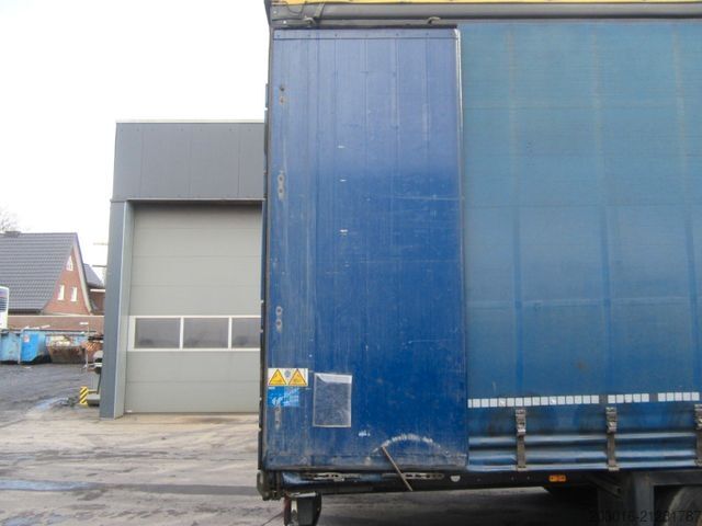 Open semitrailer with tarp SCHMITZ CARGOBULL MegaVarios verbreiterbar/auskurbelbar Ersatzrad