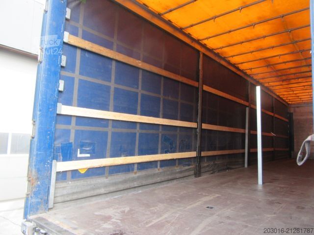 Open semitrailer with tarp SCHMITZ CARGOBULL MegaVarios verbreiterbar/auskurbelbar Ersatzrad