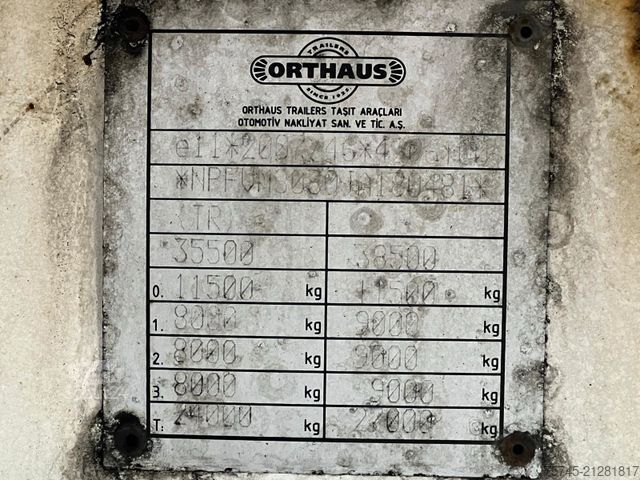 Kofferauflieger ORTHAUS VMS * MEGA * ROLLBODEN * SAF