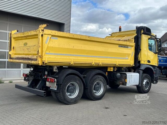 Tresidig tippbil MERCEDES-BENZ Arocs 2648 6x4 3-Achs Kipper Meiller