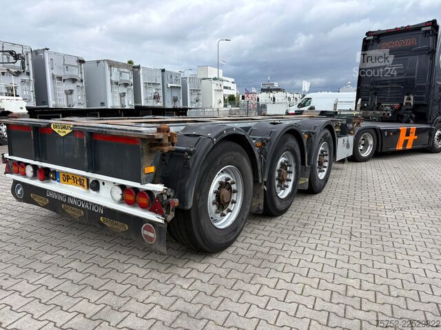 Transport af containere Broshuis 3X !! MFCC Multi 2x20 40 45FT 2x Extendable Lif...