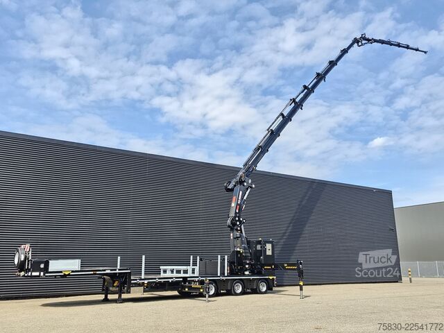Nízky nakladač Broshuis 3ABSD / EXTENADABLE / HIAB IQ 958 E9 + JIB 155-...