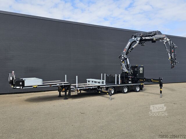 Nízky nakladač Broshuis 3ABSD / EXTENADABLE / HIAB IQ 958 E9 + JIB 155-...