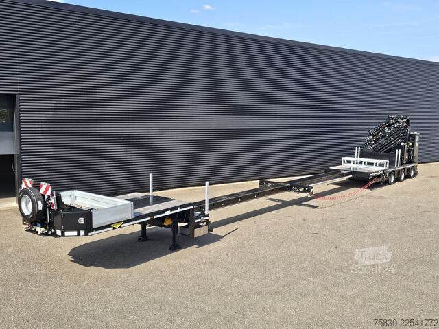 Nízky nakladač Broshuis 3ABSD / EXTENADABLE / HIAB IQ 958 E9 + JIB 155-...