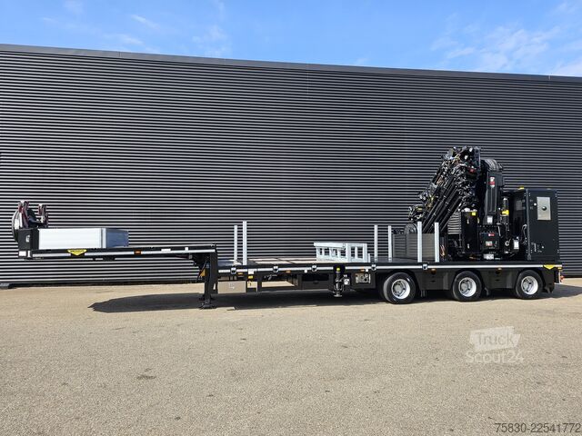 Nízky nakladač Broshuis 3ABSD / EXTENADABLE / HIAB IQ 958 E9 + JIB 155-...