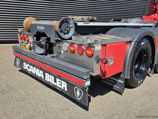 System med krogarm Scania R580 V8 XT 8x2/4 / PALFINGER EPSILON + 25 T HOO...