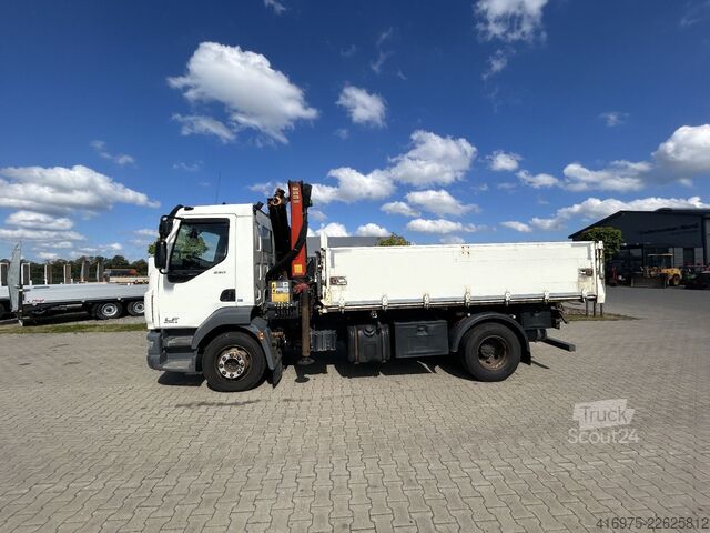 Pašizgāzējs kravas automašīna DAF LF290FA Kipper Pritsche Kran Palfinger PK11001K