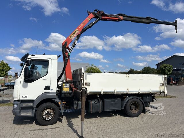 Pašizgāzējs kravas automašīna DAF LF290FA Kipper Pritsche Kran Palfinger PK11001K