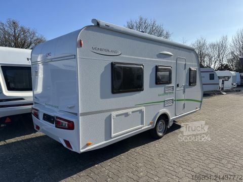 Caravan LMC Sassino 460 E Mover Markise Fahrradträger