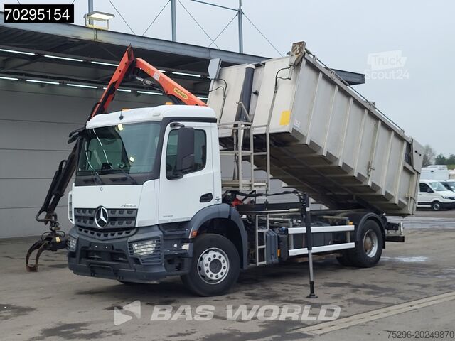 Basculantă cu macara Mercedes Actros 1833 4X2 Palfinger PK7.501 SLD Kran Cran...