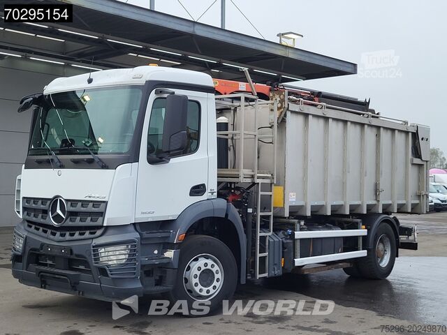 Basculantă cu macara Mercedes Actros 1833 4X2 Palfinger PK7.501 SLD Kran Cran...