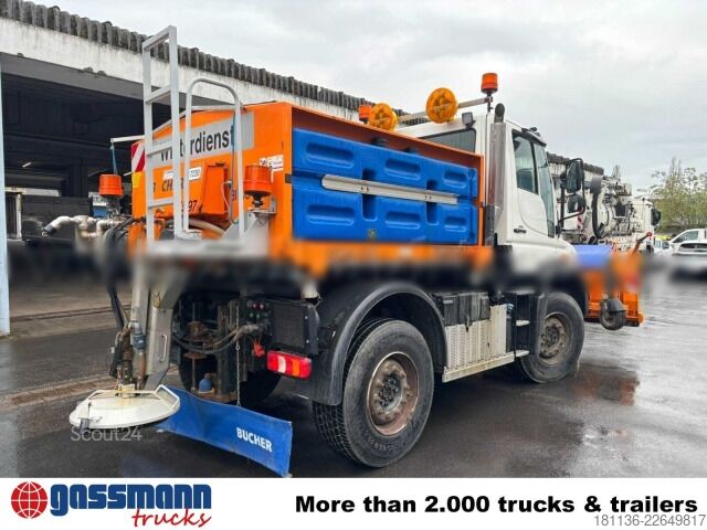Camión para usos especiales Unimog U 400 4x4, Kipper, Kommunalhydraulik, VarioPilot,
