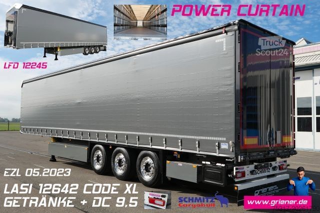 Auflieger mit Pritsche & Plane SCHMITZ CARGOBULL SCS 24 / ALU/LIFT /POWER CURTAIN DC 9,5