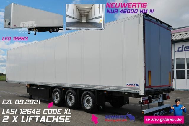 Box semitrailer SCHMITZ CARGOBULL SKO 24/DOPPELSTOCK / 2,70/ 2 x LIFT nur 45000 km