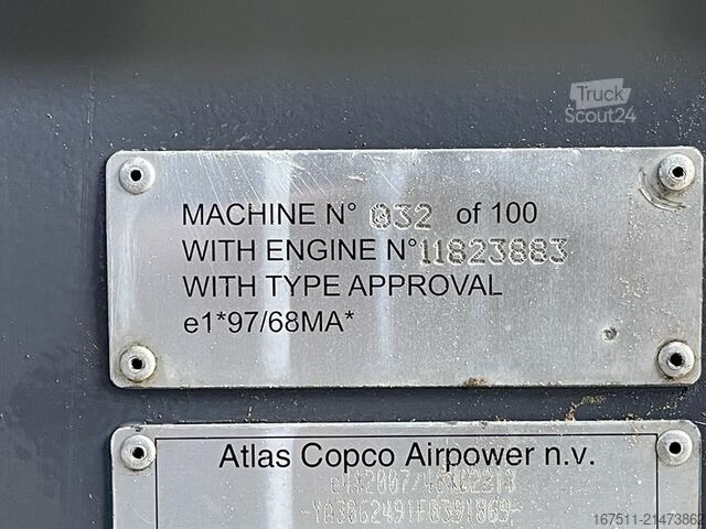 Compressore frigorifero Atlas Copco XAHS 186 DD - N