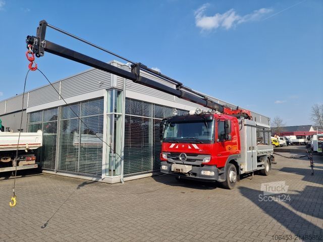 Γερανός τοποθετημένος σε φορτηγό MERCEDES-BENZ Atego 1326 Pritsche/Kran/Funk/Winde/Fernvekehr