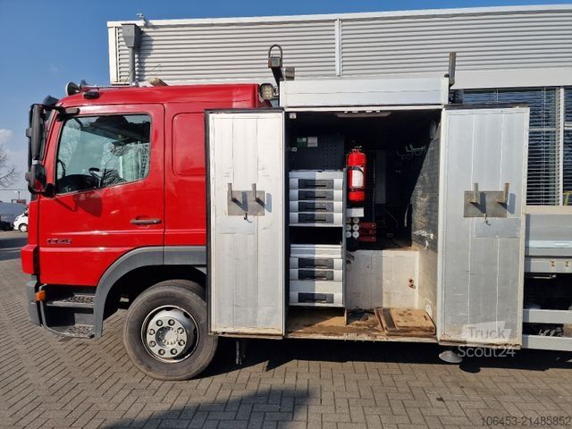 Γερανός τοποθετημένος σε φορτηγό MERCEDES-BENZ Atego  1326 Pritsche/Kran/Funk/Winde/Fernvekehr