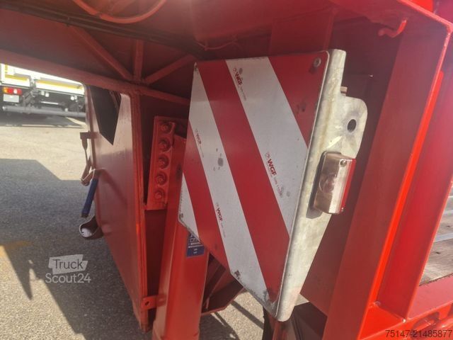 Reboque de plataforma rebaixada  M&V 3-Achs Tieflader 2x Lenkachsen TOP-Zustand