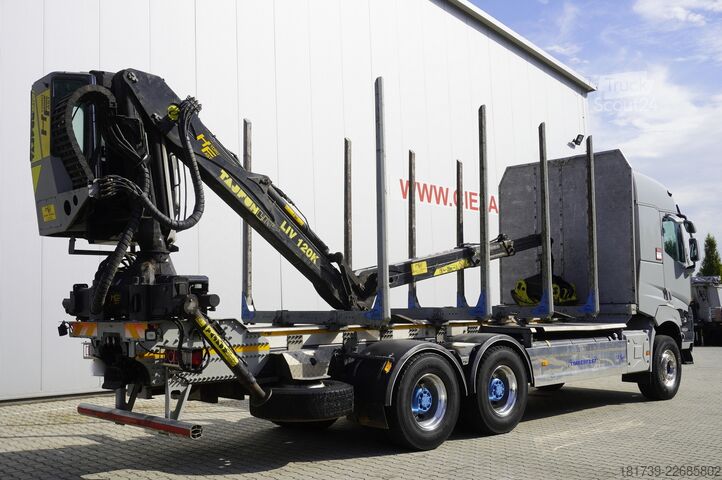 Bosvrachtwagen met kraan Renault VP K520 6x4 Medium / Tajfun LIV 120 K