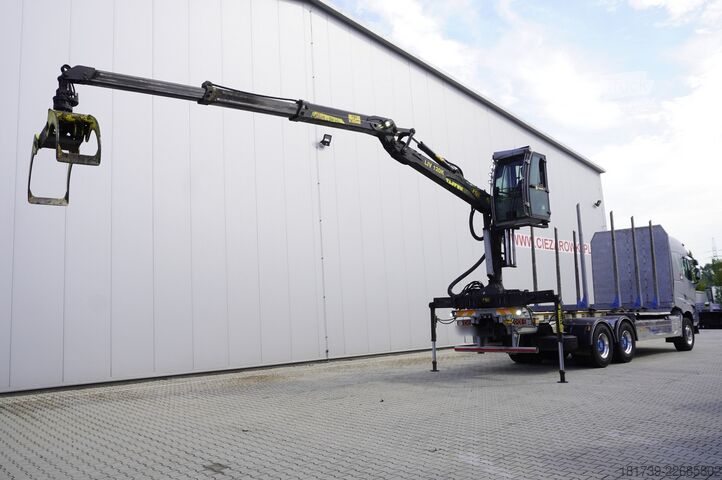 Bosvrachtwagen met kraan Renault VP K520 6x4 Medium / Tajfun LIV 120 K