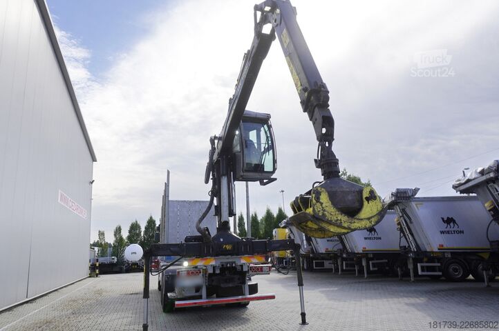 Bosvrachtwagen met kraan Renault VP K520 6x4 Medium / Tajfun LIV 120 K