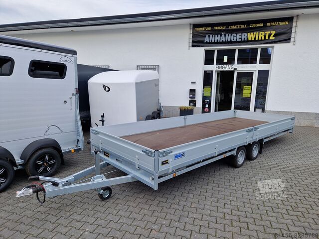 Aanhangwagen (auto) HULCO HULCO Medax für Handwerker und Gewerbe 611x203x30cm ideal für Langmaterial