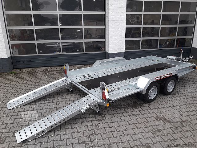Bouwtrailer Brian James Trailers Digger Plant 370cm extralang 2770kg Nutzlast