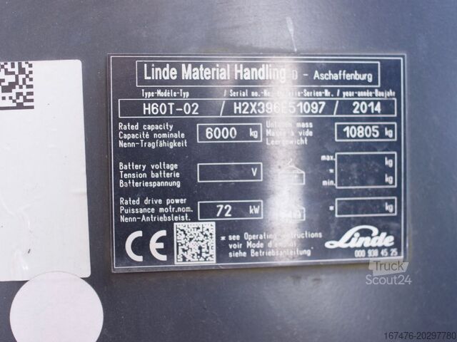 Челен мотокар Linde H60T 396-02