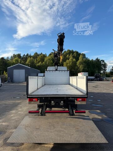 Loading platform Scania P320 Flatbed-truck + HIAB X-HiPro 162 E4, 2019